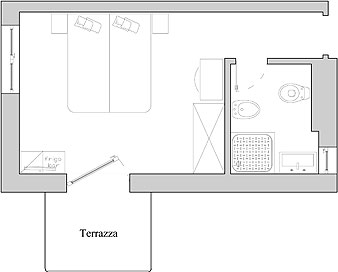 Piantina camera Doppia 1